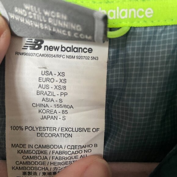 New Balance Windcheater Windbreaker Running Jacket - Picture 4 of 5
